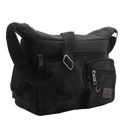 Men's Casual Sling Bag – Vintage Crossbody Messenger Shoulder Bag for Travel & Outdoor Use