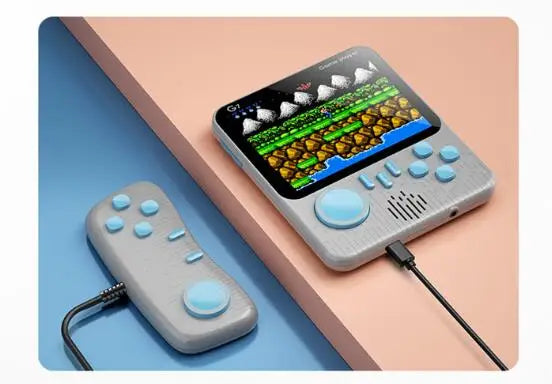 G7 Retro Handheld Game Console - 3.5-Inch HD Screen with 666 Built-In Games & TV Support