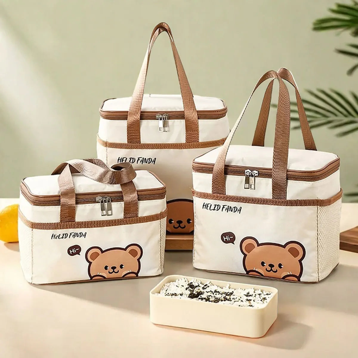 WORTHBUY Cute Thermal Lunch Bag – Large Capacity Insulated, Waterproof & Portable Picnic Cooler for Students