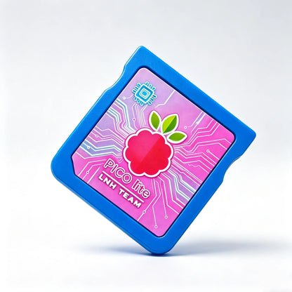 DSpico Pico Lite RP2040 Flash Cartridge - Open-Source Blue Purple Shell for NDS NDSL DSi 3DS with SD Support