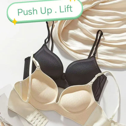 Women’s Ultra-Thick 10cm Push-Up Seamless Bra - Comfortable Lift Bralette with Adjustable Straps, Non-Slip Fit & Wire-Free Support