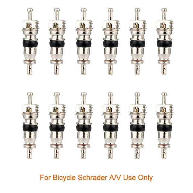 Deemount Presta Valve Core Replacement — Brass FV Nozzle with Alloy Remover Tool for MTB & Road Bikes