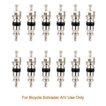 Deemount Presta Valve Core Replacement — Brass FV Nozzle with Alloy Remover Tool for MTB & Road Bikes