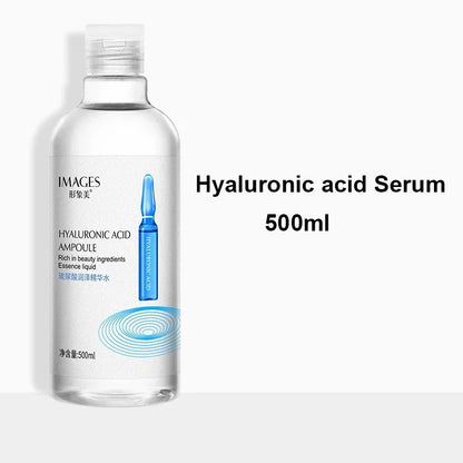 500ml Hyaluronic Acid Facial Essence – Moisturizing, Whitening, Pore Minimizing, Anti-Aging & Anti-Wrinkle Serum with VC & Niacinamide