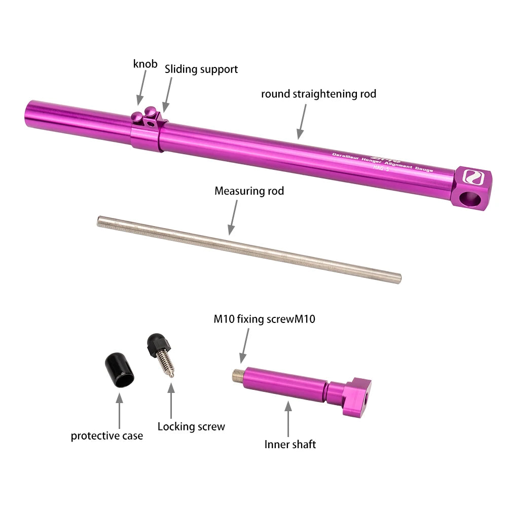 ZTTO Road Bike Shifter Height & Angle Adjustment Kit - Hand Shift Lever Measure Tool & Derailleur Hanger Alignment Gauge