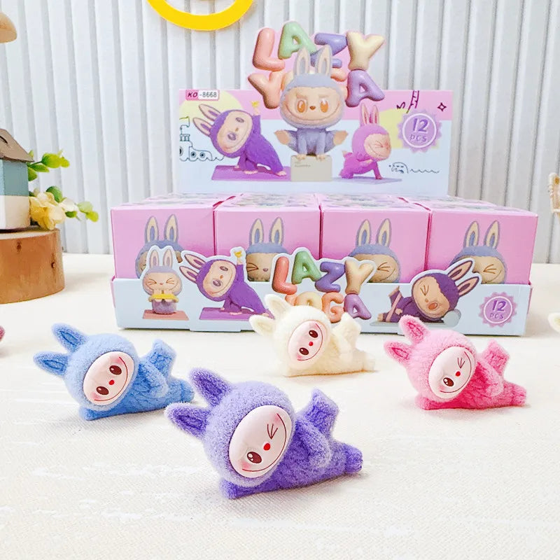 12PCS Labubu Blind Box Mini Anime Figures – Collectible Ornaments & Dolls for Kids, Fans, Christmas & Birthday Gifts