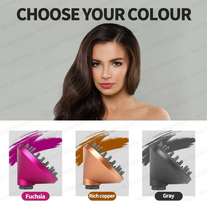 Hair Styler Nozzle for Dyson Airwrap HS01/HS05 – Multi Hair Curler & Smoothing Brush Accessory