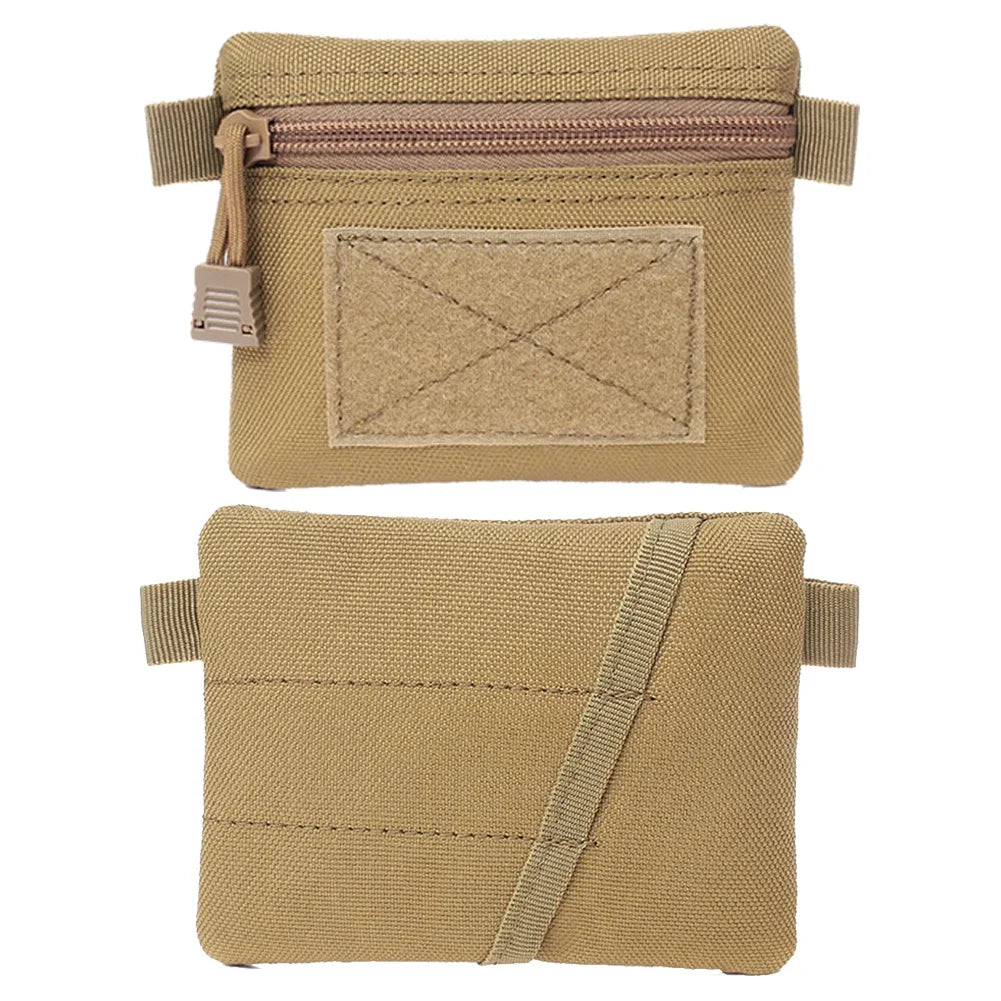 Outdoor Waterproof EDC Molle Wallet — Portable Travel Zipper Waist Pouch for Camping, Hiking & Hunting