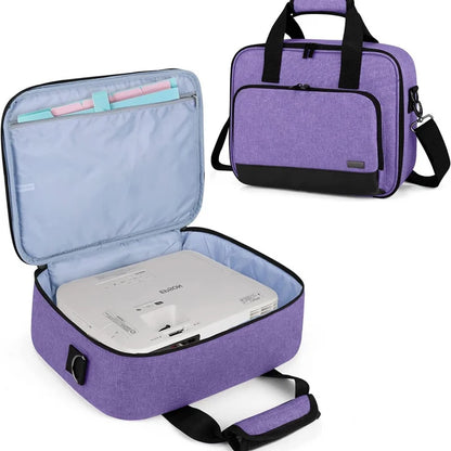 Universal Projector Storage Bag – Thickened Travel Case Handbag for Epson, BenQ & ViewSonic, Grey
