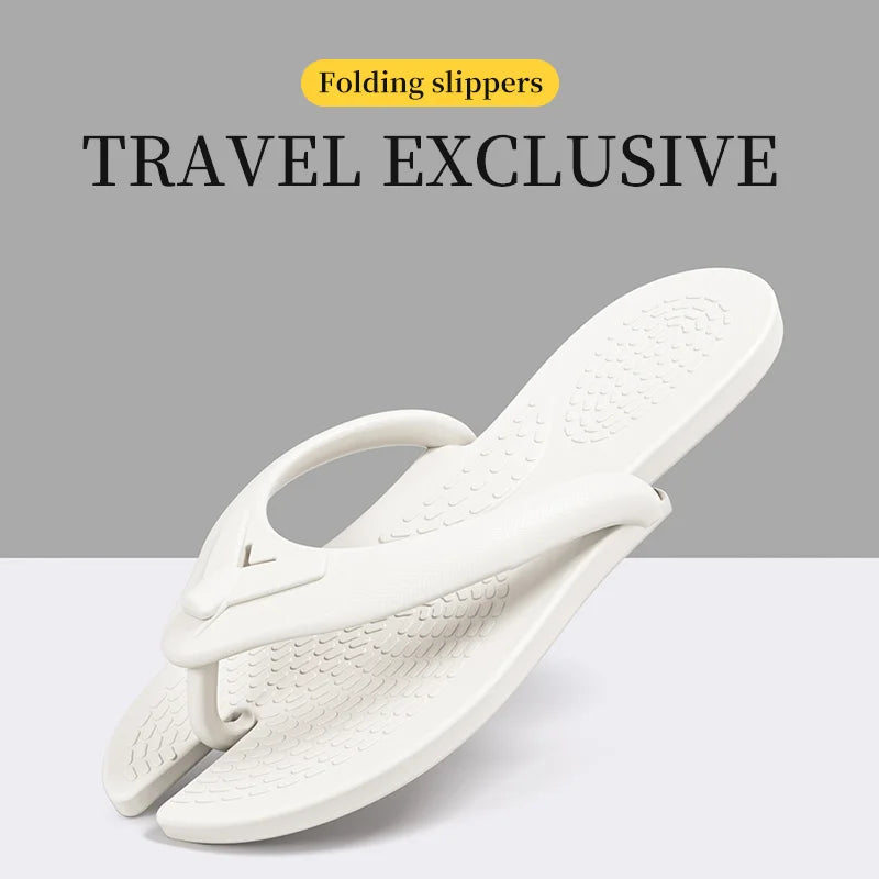 Lightweight Foldable Travel Slippers for Men & Women – Portable Disposable Shower Shoes for Business Trips & Travel Comfort