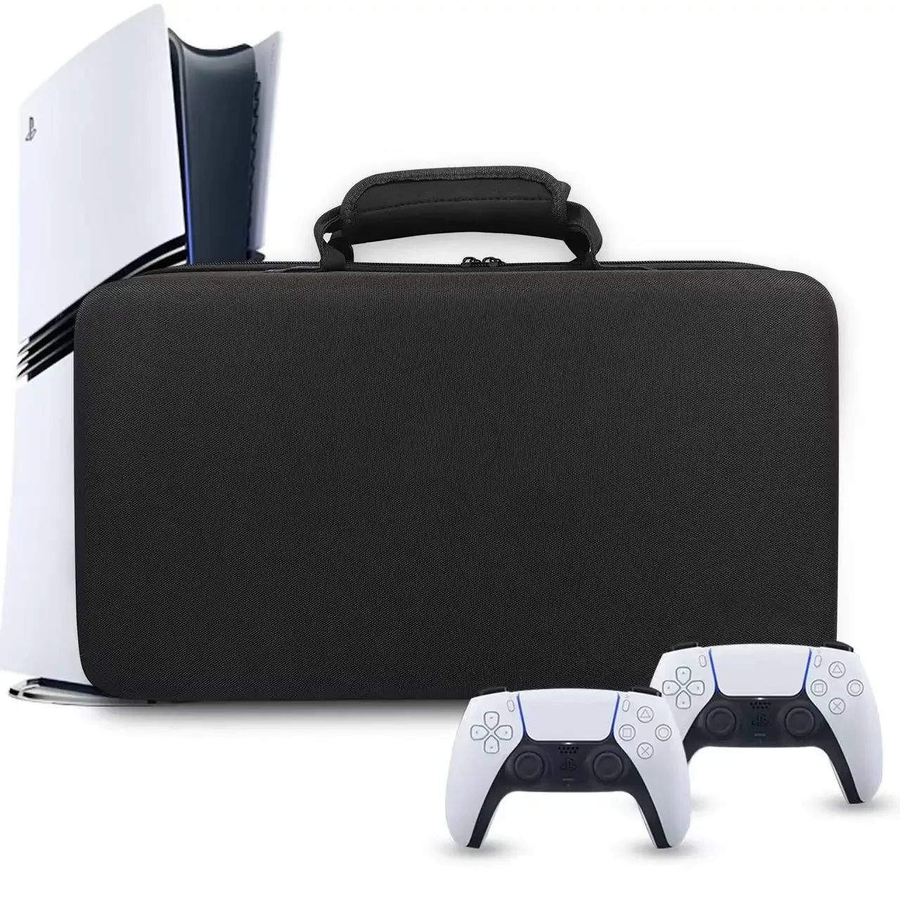 PS5 Pro Storage Bag – Portable EVA Shockproof Shoulder Bag, Anti-Drop Storage Box for Console & Accessories