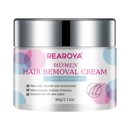 Hair Removal Cream – Painless Epilator for Intimate Areas, Hair Growth Inhibitor for Men & Women, Smooth Body Care Depilatory Cream