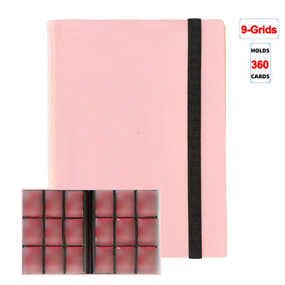 Trading Card Binder - 160/360/480 Capacity Side-Loading PP Card Holder Album for Gaming Cards