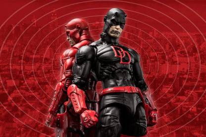 FlefToys Marvel Daredevil Action Figure — 8" Classic Red Shadowland Reborn Black, Devil Defenders Matt Murdock Legends In Stock