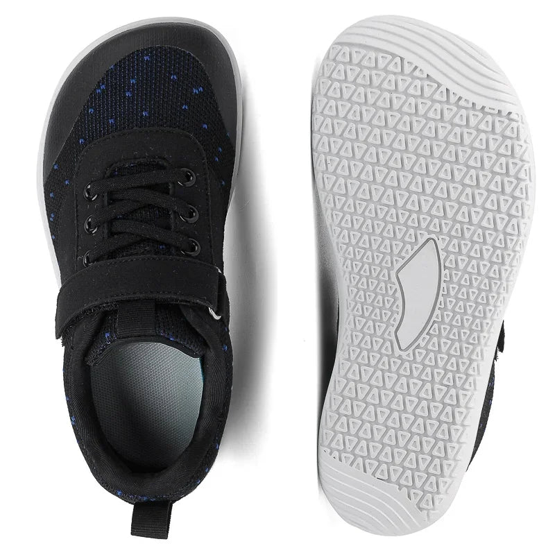 Kids Barefoot Sneakers - Wide Toe Natural Foot Shape Shoes For Boys & Girls Toddlers and Big Kids