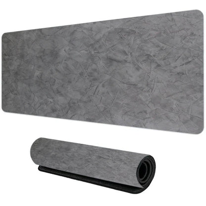 Gray Texture XXL Gaming Mouse Pad – Large 90x40cm Rubber Anti-Slip Desk Mat for Computer Office and Gaming