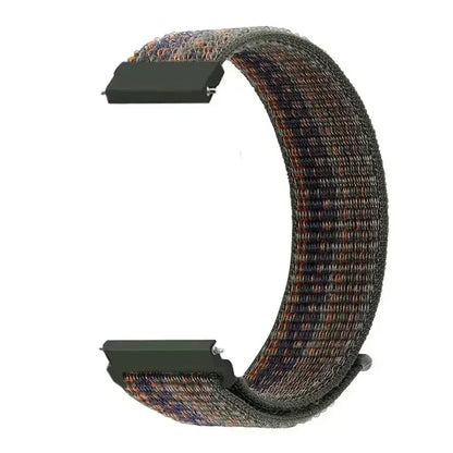 22mm Sport Nylon Loop Watch Band – Breathable Replacement Wristband for NORTH EDGE APACHE-46 Smartwatch, Durable Adjustable Strap