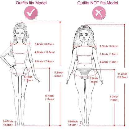 1/6 Doll Halloween Cosplay Outfit – Witch Dress, Cap, Belt, Bag & Broom for 12" BJD / 30cm Dolls