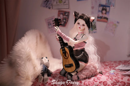 Celia N Y2K Baddie 1/4 BJD Doll – Fullset Pastel Punk Pink Cyber Style, Sweet Honey Girl ShugaFairy Collectible Figure