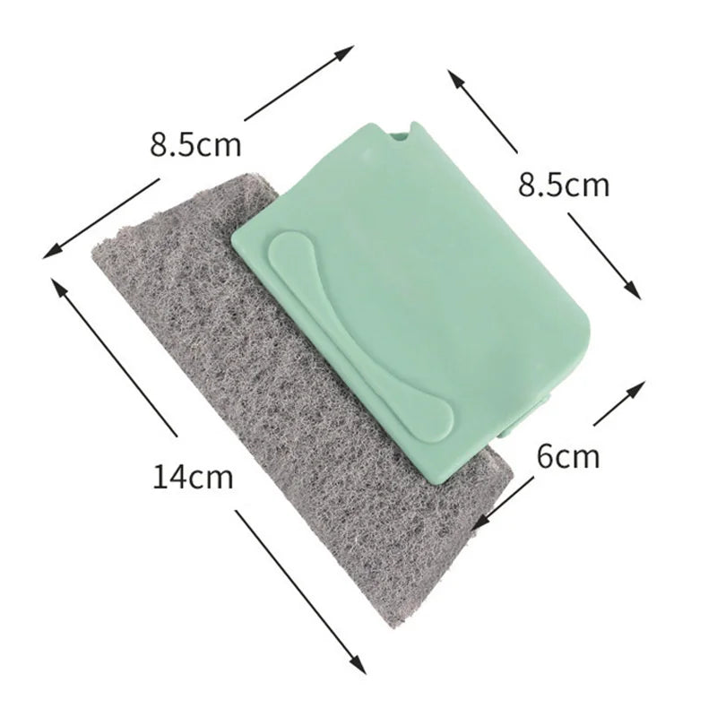 Efficient Window Groove Cleaning Brush and Cloth Set - Perfect Kitchen and Window Cleaning Tools for Sparkling Clean Window Slots!