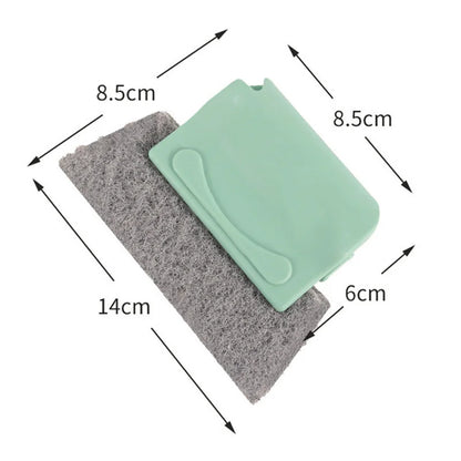 Efficient Window Groove Cleaning Brush and Cloth Set - Perfect Kitchen and Window Cleaning Tools for Sparkling Clean Window Slots!