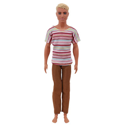 1/6 Boyfriend Doll Clothes Set — High-Quality Sparkling Top & Pants with Wool Hat for Ken Dolls