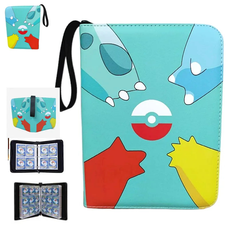 NEW Pokémon Card Album — 400pcs Binder Zipper PU Leather Storage Book for Anime Card Game Collection