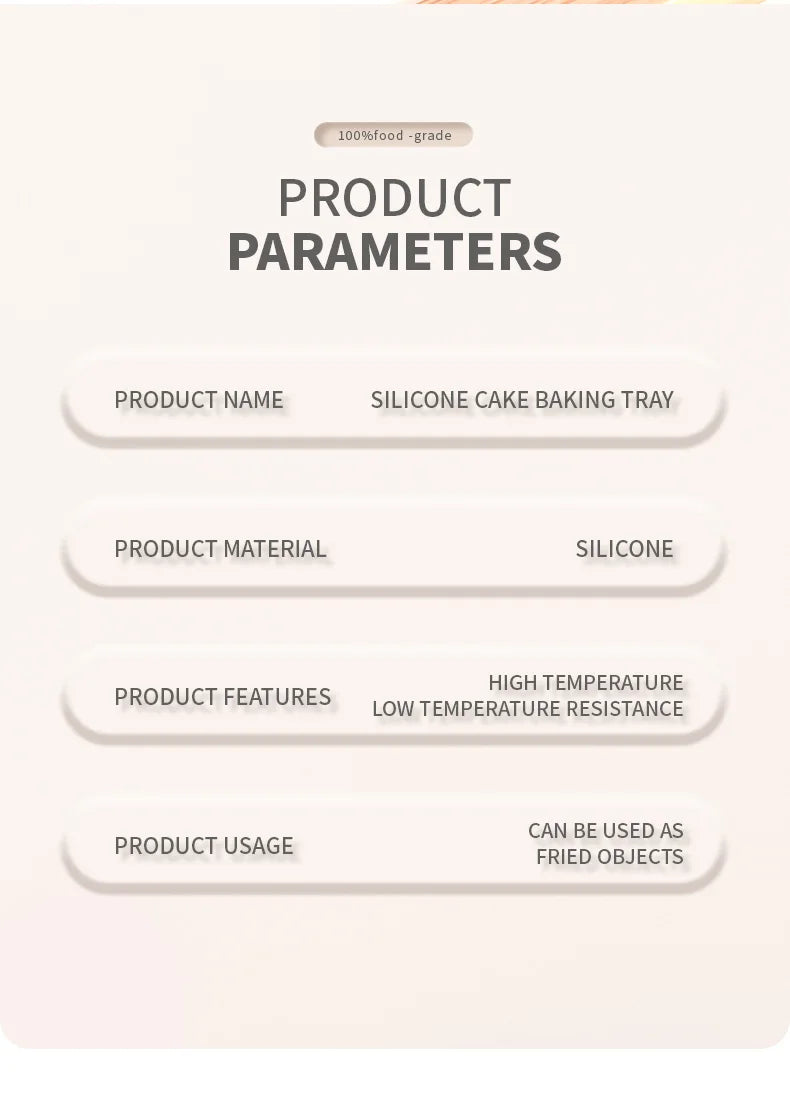 3D Silicone Cake Mold Decorating Tool for Pastry, DIY Cake Pan, Fluted Tube Pan and Airfryer Bakeware Accessories