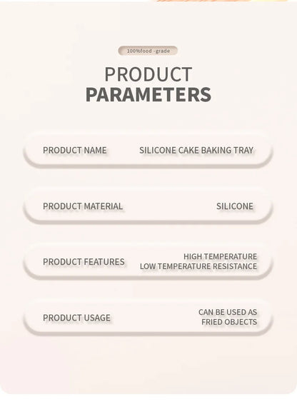 3D Silicone Cake Mold Decorating Tool for Pastry, DIY Cake Pan, Fluted Tube Pan and Airfryer Bakeware Accessories