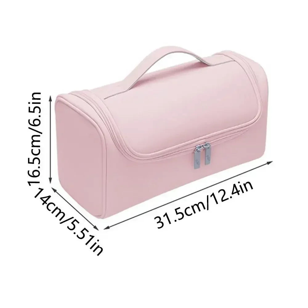 Portable Hanging Hair Dryer Case – Waterproof Non-Slip Storage Bag with Hideable Hook & Large Capacity for Hair Tools
