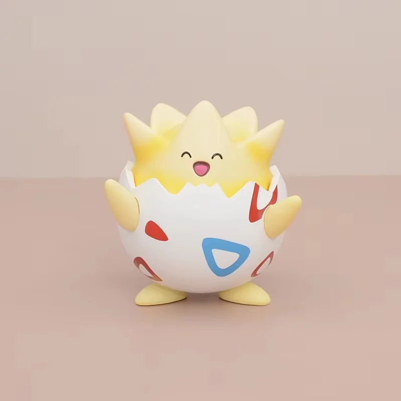 Mini Kawaii Togepi Anime Figure – Cute Pokémon Collectible Desktop Car Ornament, Surprise Gift Toy for Boys & Girls