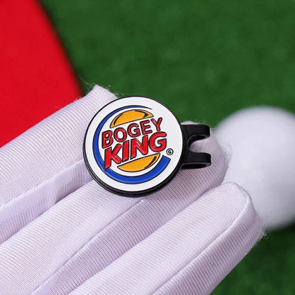 Bogey Ball King Golf Hat Clips – Magnetic Golf Ball Marker, Trendy Cap Clip Jewelry Gift for Golf Lovers