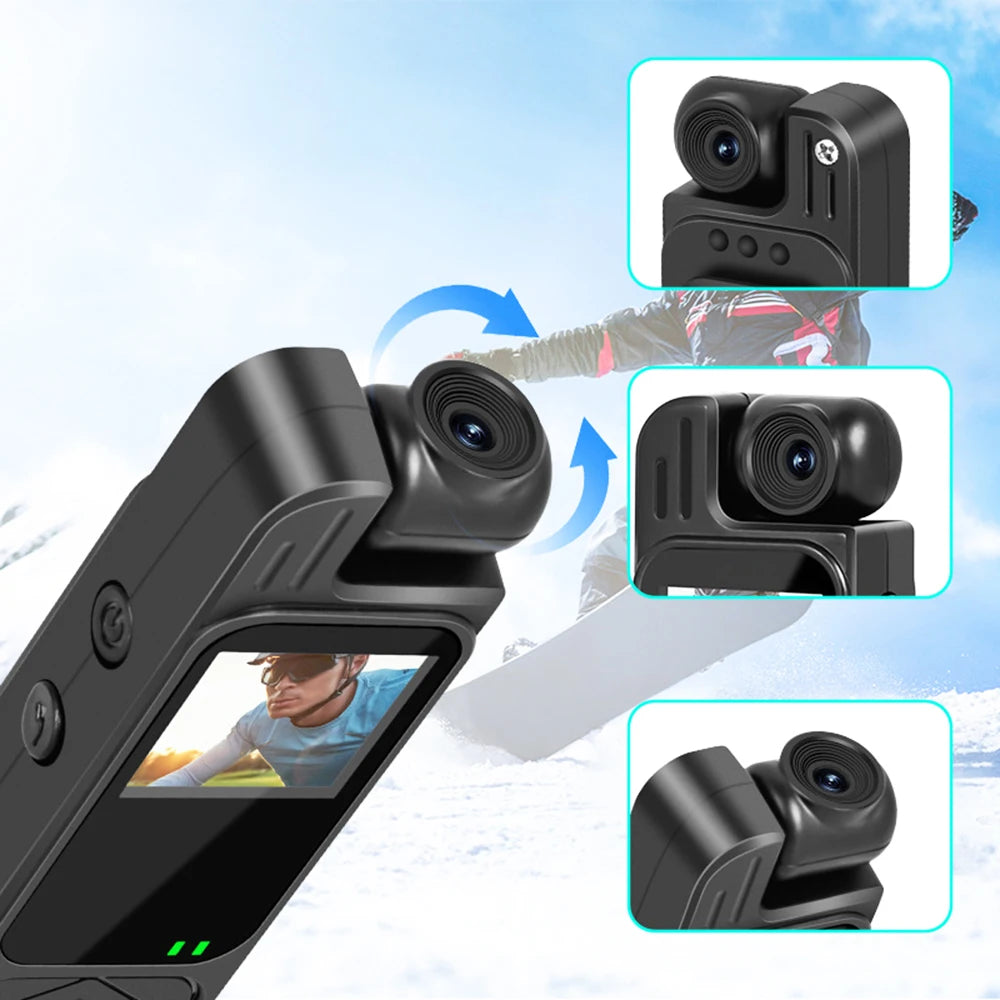 Mini Body Camera - 1080P HD Sports Recorder with Infrared Night Vision and 1.3-Inch Display