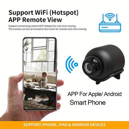 X5 Mini WiFi Security Camera - 1080P HD Wireless Surveillance Camera with Night Vision & Motion Detection