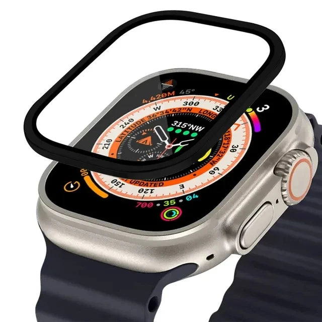 Aluminum Alloy Case with Tempered Glass – Anti-Scratch Screen Protector for Apple Watch Ultra 2 49mm & iWatch Ultra 49mm