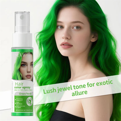 Halloween Hair Color Spray - Washable Temporary Hair Dye for DIY Party Styling, One-Time Color & 8 Shades