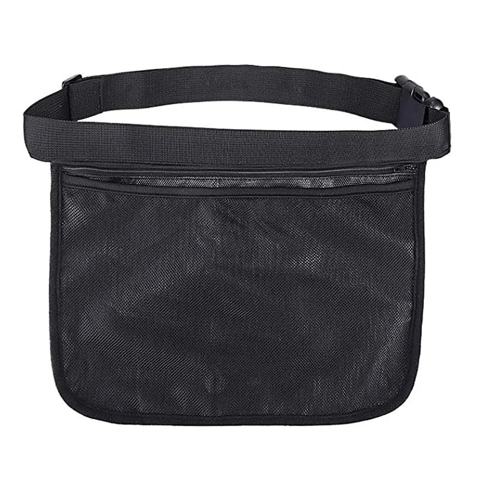 Tennis Ball Waist Bag Mesh Hip Pouch Holder – Portable Breathable Waist Pack for Tennis Balls Storage and Sports Training Accessory