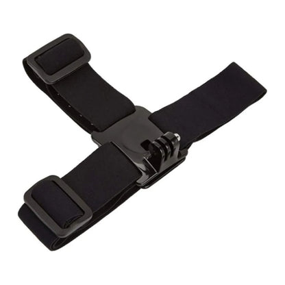 Action Camera Head Strap Mount - Adjustable Headband Holder for GoPro, SJCAM, AKASO, Insta360 and DJI Osmo Action Cameras