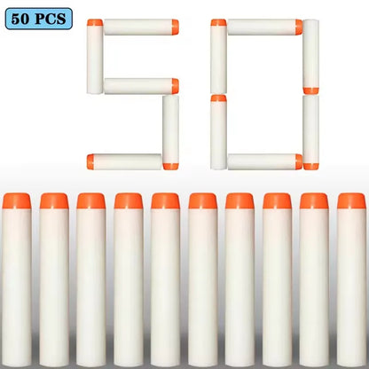100/50PCS 7.2cm Foam Refill Darts for Nerf N-Strike Elite Blasters – Soft Bullet Toy Gun Accessories for Kids