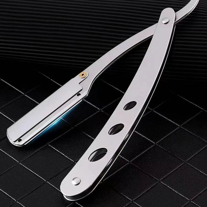 ZqZq 10 Shaving Blades – Straight Edge Razor for Haircut, Beard, Eyebrow Shaving & Manual Depilation