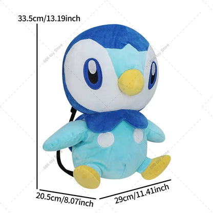 Pokémon Plush Backpack — Mimikyu, Eevee, Mew, Charmander, Gengar, Charizard, Piplup School Bag Gift for Kids & Adults