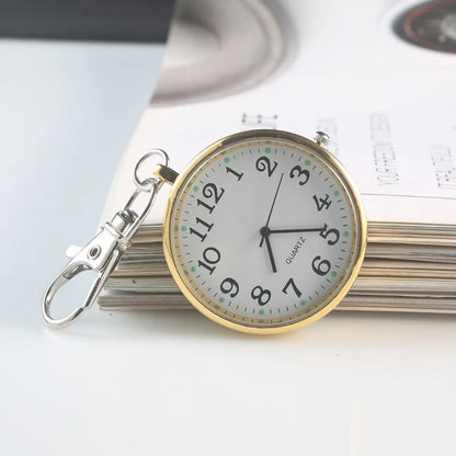 Mini Cute Quartz Pocket Watch - Compact Keyring Watch for Nurses, Doctors, Students, and Everyday Gifts
