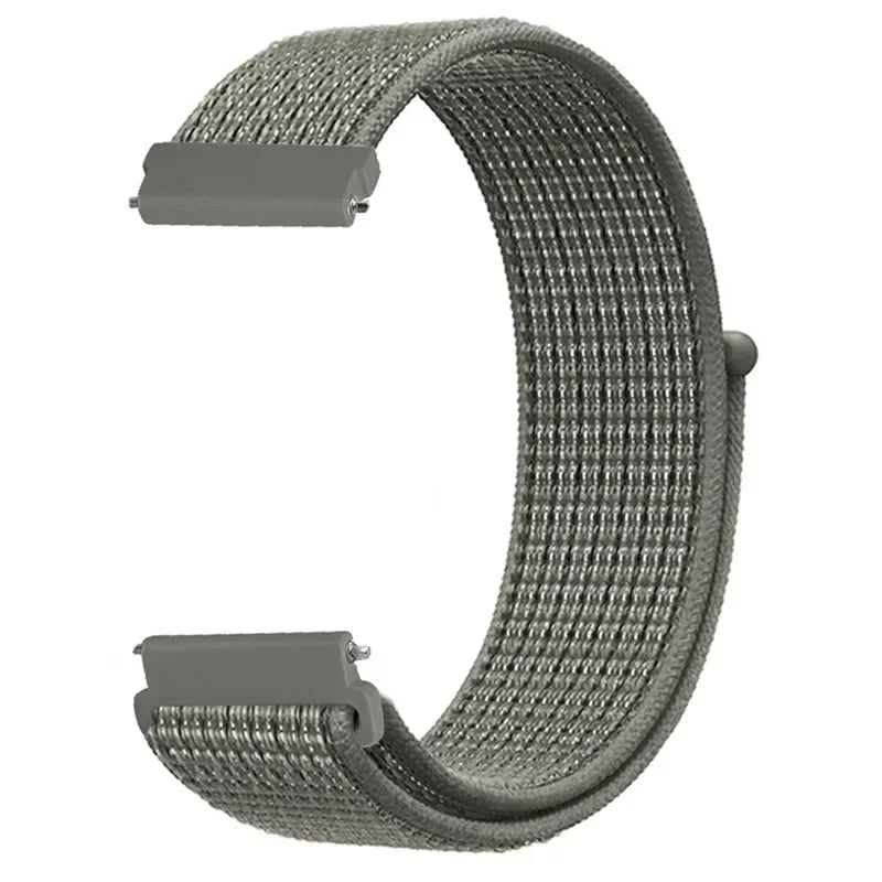 22mm Sport Nylon Loop Watch Band – Breathable Replacement Wristband for NORTH EDGE APACHE-46 Smartwatch, Durable Adjustable Strap