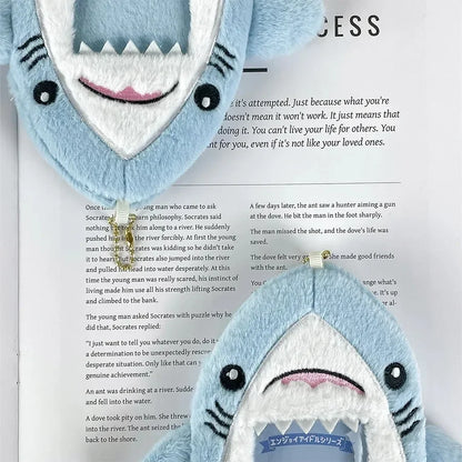 Shark Plush Card Holder - Cute Photo Storage Sleeve for ID Cards, Collectible Cards & Gift Accessories