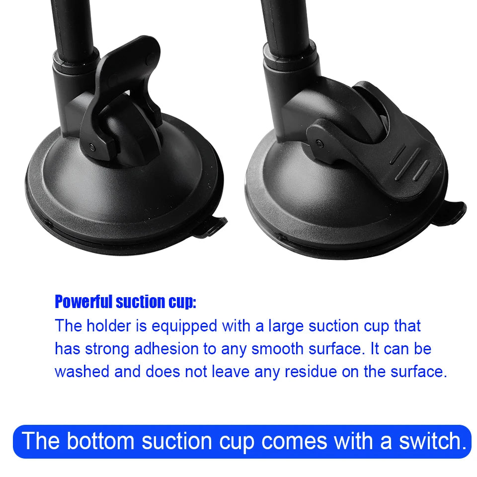 Car Tablet Holder Long Arm — Suction Cup Mount for 7-13'' iPad, Xiaomi Tablet, SUV & Truck
