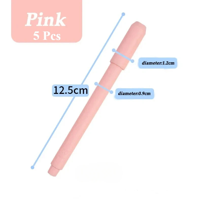 5-Piece Pencil Extender Set – Art Pen Grip & Holder for Sketching, Colored Pencils, School & Office Supplies
