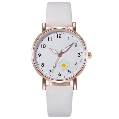 Luxury Luminous Retro Women’s Quartz Watch – Leather Strap Ladies Wristwatch