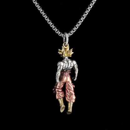 Dragon Ball Z Super Saiyan Son Goku Alloy Hip Hop Pendant – Anime Cartoon Jewelry