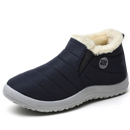 Men’s Winter Ankle Boots — Warm Fur Lined Snow Boots, Casual Shoes for Men and Couples