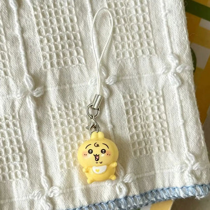 Kawaii Mini Resin Pendant Keychain - Cute Baby Outfit Phone Lanyard and Bag Charm for Girls